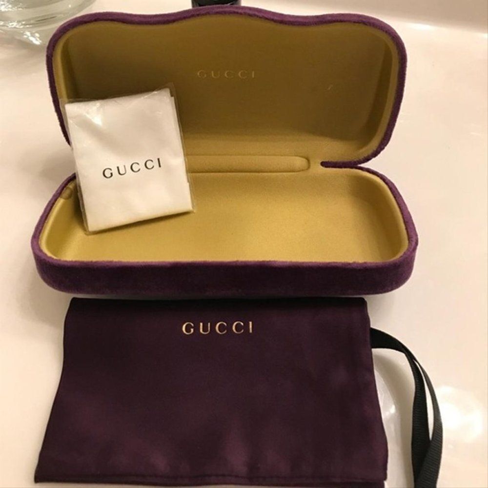 Gucci GG0372O 003 Brown Transparent Authentic Eyeglasses Frame 51-17 - Picture 5 of 5